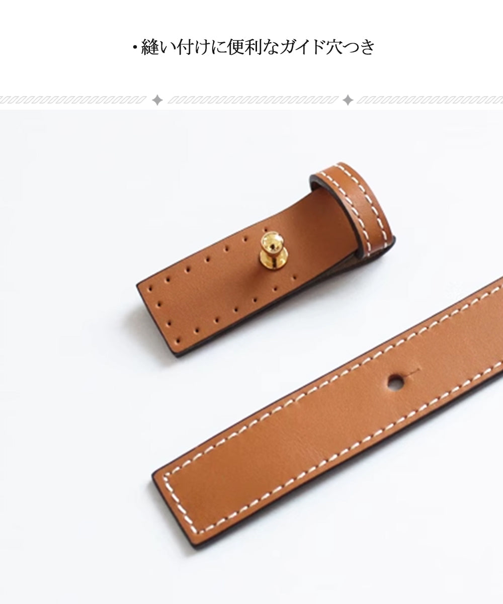 レザーパッチバスケットバッグキット（キャメル）