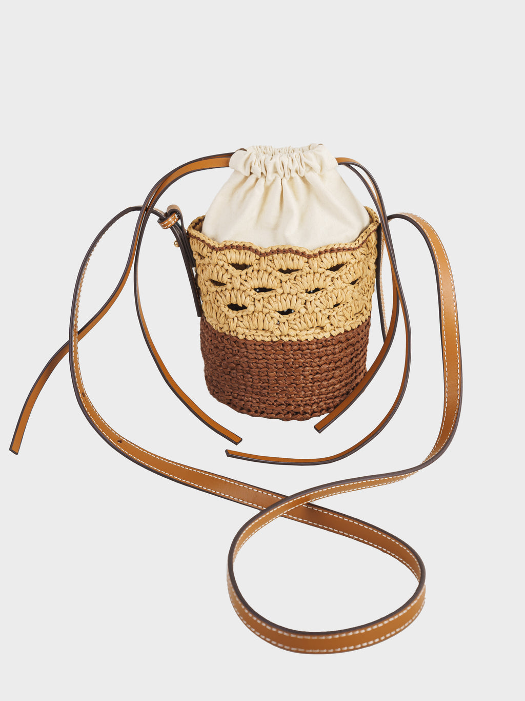 ドローストリングインナー付き巾着バッグパーツセット