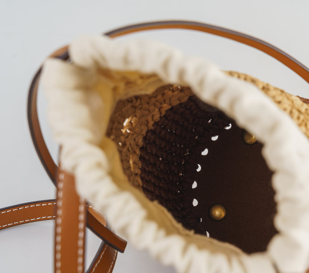 ドローストリングインナー付き巾着バッグパーツセット